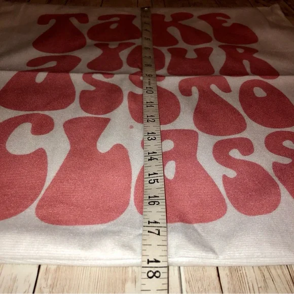 “Take your ass to class" vintage font pillow cover - 18"x18" zip closure -NEW - Picture 7 of 8